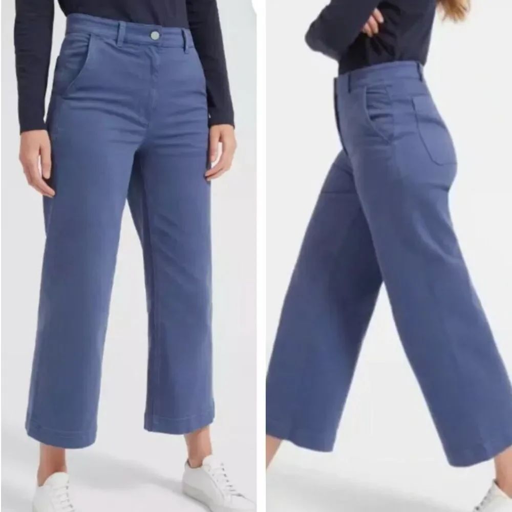 NWOT Everlane Steel Blue Utility Hi Rise Wide Leg Pant